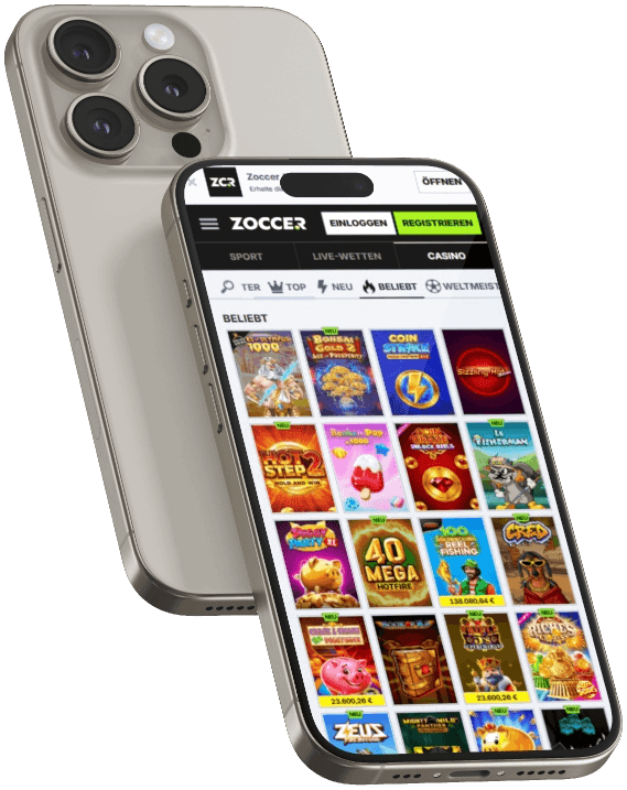 Zoccer Casino Spielelobby Vorschau