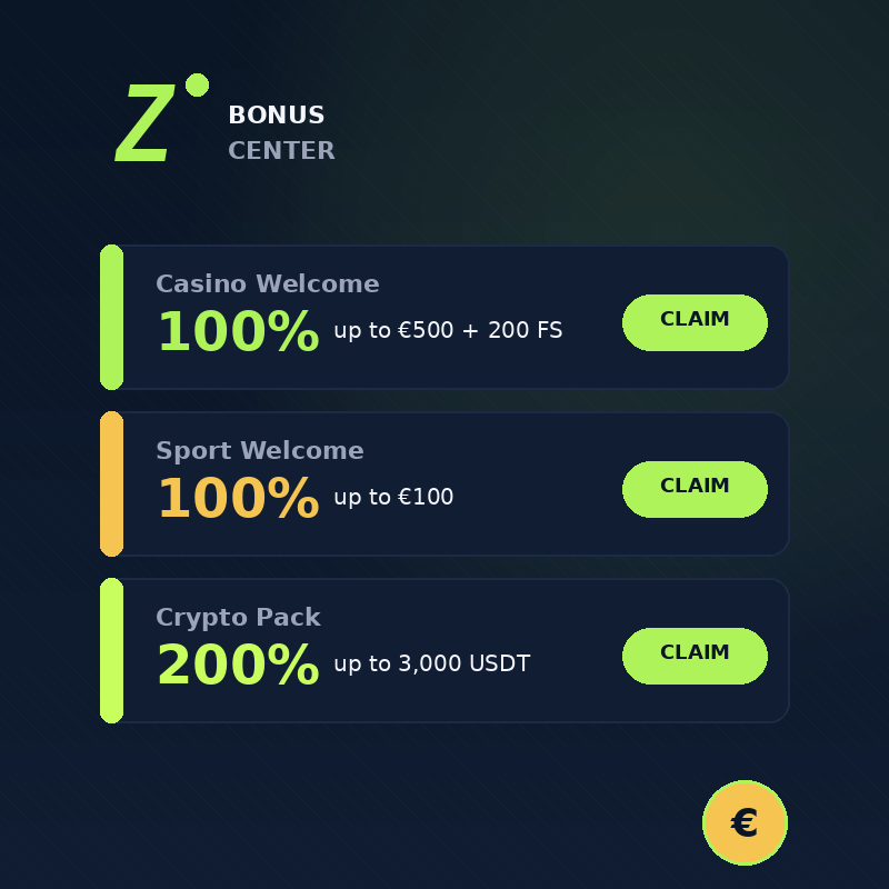 Zoccer Casino bonus offers and promotions